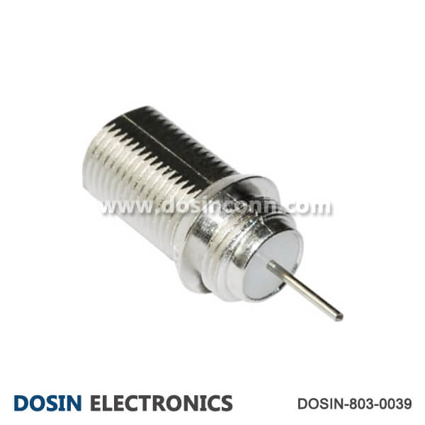 F Connector RF Coaxial 75 Ohm 180 Degree for Cable Dosin Electronics