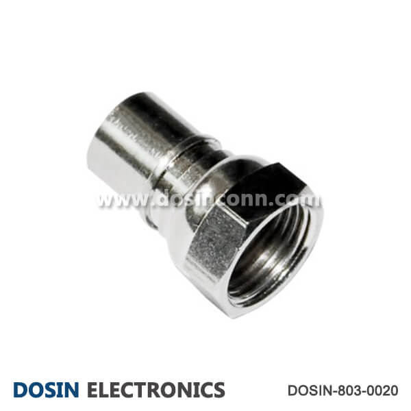 FType Connector for RG59 Cable Straighht Male Crimp Type Dosin