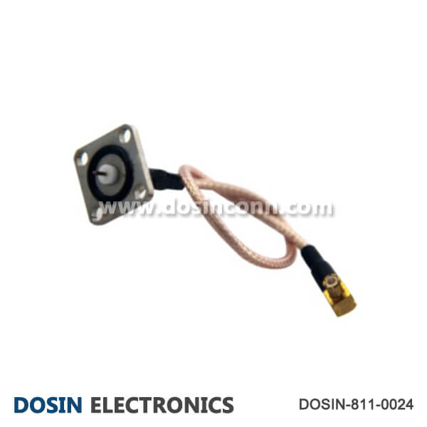 MCX R/A Plug Solder RG316 to 4Hole Flange Waterproof OEM Connector MCX R/A Plug Solder RG316 to 4Hole Flange Waterproof OEM Connector