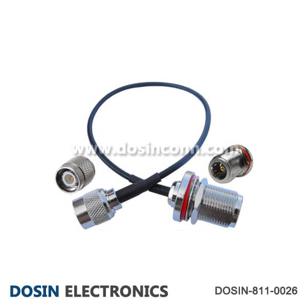 N Bulkhead Waterproof Female Cable Assembly with TNC Male Connector N Bulkhead Waterproof Female Cable Assembly with TNC Male Connector
