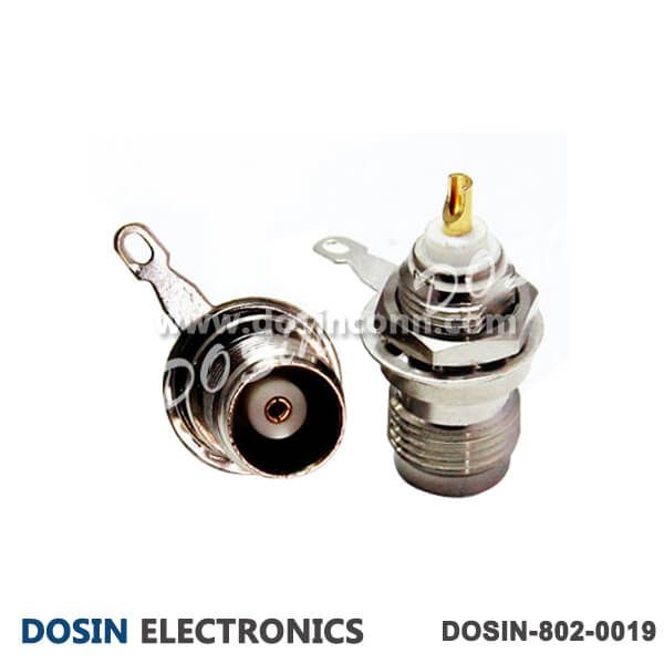 TNC Solder Connector Female Bulkhead Panel Mount for Cable Dosin