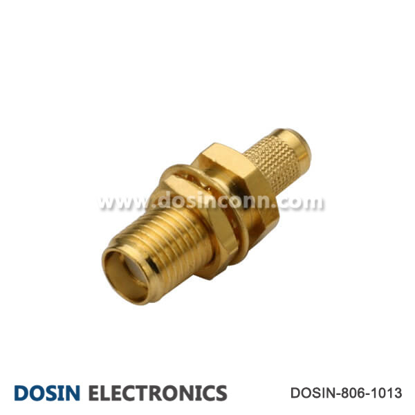 RHT-612-0213 SMA Connector RG174 Coaxial Cable Straight Bulkhead Female for RG316