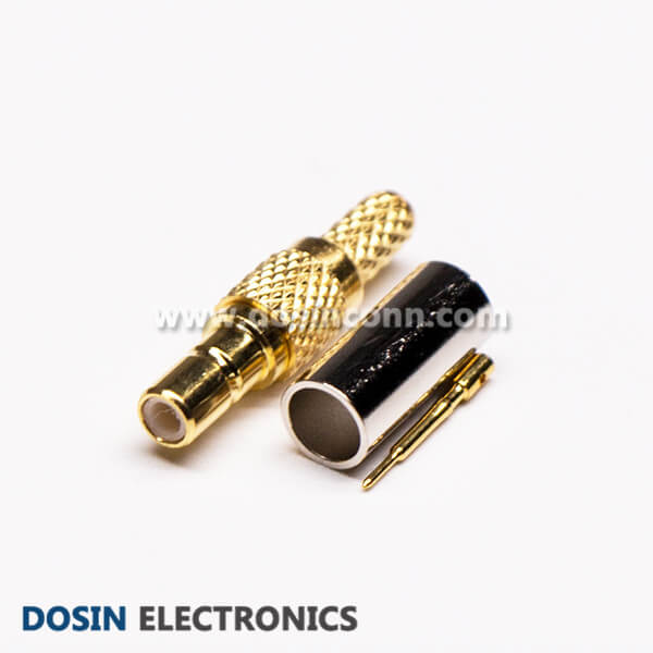 DOSIN-841-0054 SSMB Straight Jack Crimp Type RF Connector for RG174