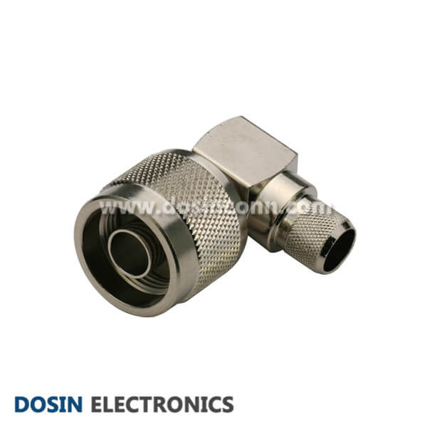 N Connector RG214 Right Angled Plug Crimp Type for Cable - Dosin ...