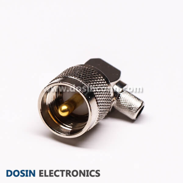 UHF Crimp Connector LMR400 Right Anlged Plug for Cable UHF Crimp Connector LMR400 Right Anlged Plug for Cable