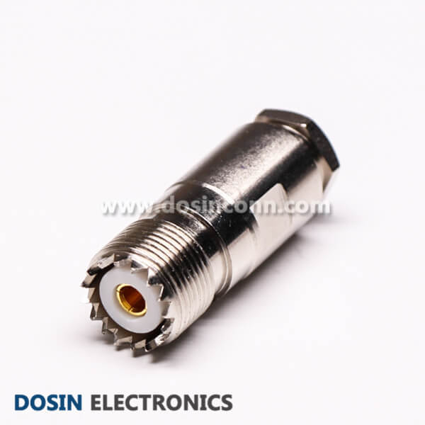 UHF Clamp Connector 180 Degree Female Clamp Type SO239 for Cable UHF Clamp Connector 180 Degree Female Clamp Type SO239 for Cable