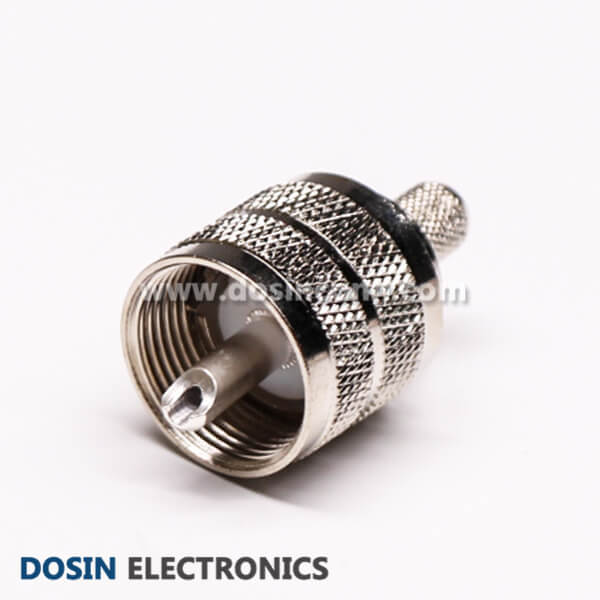 UHF Antenna Connector Male Straight Crimp Type for Cable RG59 UHF Antenna Connector Male Straight Crimp Type for Cable RG59