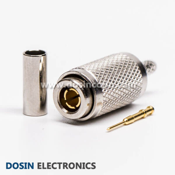 DIN 1.0/2.3 Connector Straight Crimp Type Plug for Cable RG316 RG174 DIN 1.0/2.3 Connector Straight Crimp Type Plug for Cable RG316 RG174