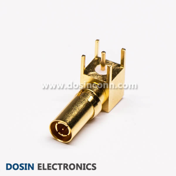 DIN 1.0/2.3 Bulkhead Right Angled Male Connector for PCB Mount DIN 1.0/2.3 Bulkhead Right Angled Male Connector for PCB Mount
