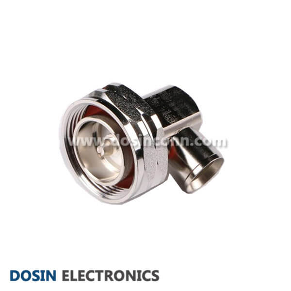 7/16 DIN Male Right Angle Connector Solder Type Plug for 7/8 Cable 7/16 DIN Male Right Angle Connector Solder Type Plug for 7/8 Cable