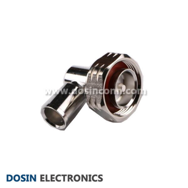 7 16 DIN Coax Connectors Solder Type Right Angled for 1/2 Cable 7 16 DIN Coax Connectors Solder Type Right Angled for 1/2 Cable