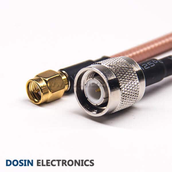 Male to Male Coaxial Cable Connector Straight SMA to Straight TNC for