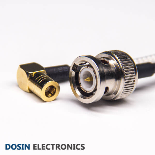 SMB to BNC Coaxial Cable SMB Angled Male to BNC Straight Male with RG316 Dosin Electronics