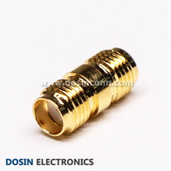 RP SMA Adapter Female to Female Straight Gold Plating