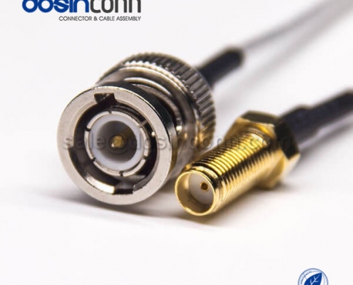 RF Coaxial Cable, BNC Straight Male, SMA Straight Female, RG316 Cable Assembly