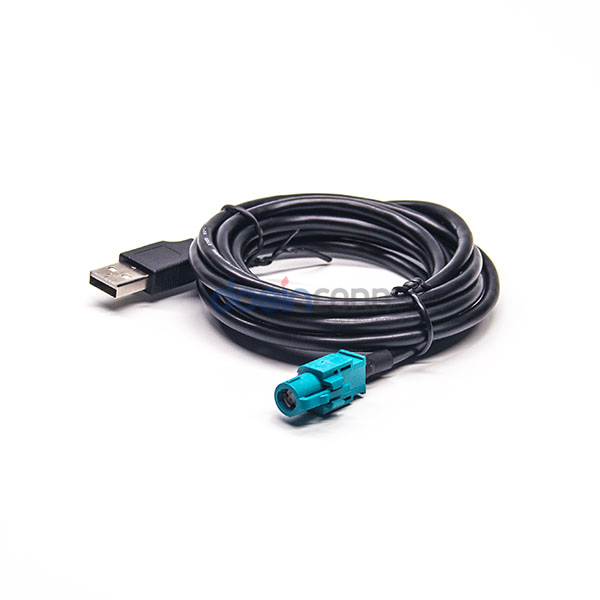HSD to USB, HSD 4Pin Z Code Female to USB2.0 A Type Extension Cable