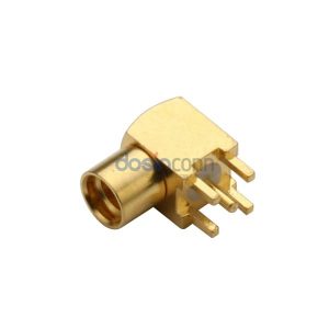 Right Angle MMCX Jack Solder Panel Mount Through Hole 50ohm