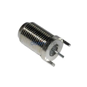 Coaxial Connector F Type Straight Jack Female Pin Panel Mount Through Hole 75 Ohm
