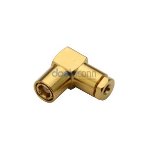 Coaxial Connector SMB Right Angle Male Clamp Cable Type 50 Ohm