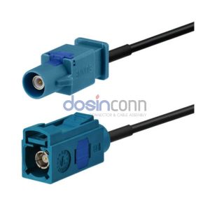 Fakra Z Plug to Fakra Z Jack Fakra Cable Assemblies 2m RG174 cable 50ohm