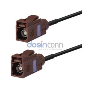 Fakra F Jack to Fakra F Jack Fakra Cable Assemblies 3m RG174 cable 50ohm