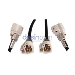 HSD 6P Plug B Code to HSD 6P Plug B Code HSD Cable Assemblies 1m LVDS cable 50ohm