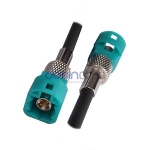 HSD 4P Plug Z Code to HSD 4P Plug Z Code HSD Cable Assemblies 1m LVDS cable 50ohm