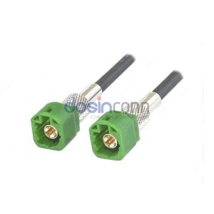 HSD 4P Plug E Code to HSD 4P Plug E Code HSD Cable Assemblies 1m LVDS cable 50ohm