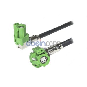 HSD 6P Jack L Code to HSD 6P Jack L Code HSD Cable Assemblies 1m LVDS cable 50ohm