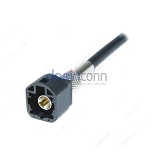 HSD 4P Plug A Code to HSD 4P Plug A Code HSD Cable Assemblies 1m LVDS cable 50ohm