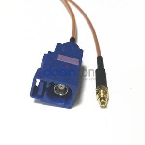 Fakra C Jack to MMCX Plug RF Cable Assemblies 20cm RG178 Cable 50ohm