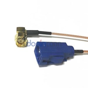 SMA Plug to Fakra C Jack RF Cable Assemblies 20cm RG178 Cable 50ohm