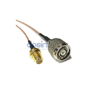 SMA Jack to RP TNC Plug RF Cable Assemblies 15cm RG178 Cable 50ohm