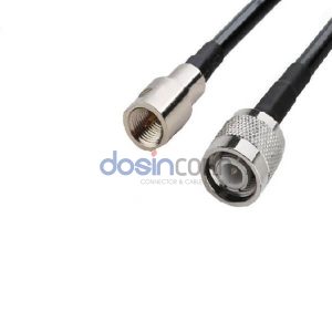 TNC Plug to FME Plug RF Cable Assemblies 30cm RG58 Cable 50ohm