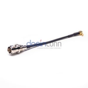 TNC Jack to MCX Plug RF Cable Assemblies 10cm RG174 Cable 50ohm