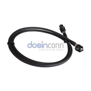 HSD 4P Jack A Code to HSD 4P Jack A Code HSD Cable Assemblies 1m LVDS cable 50ohm