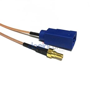 Fakra C Jack to CRC9 Plug Cable Assemblies 15cm RG178 cable 50ohm